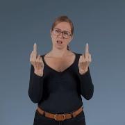 Team Scheisse Mittelfinger