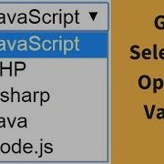 How To Get Selected Option Value From Drop Down List Using JavaScript With Source Code