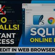 Free Online SQLite Editor