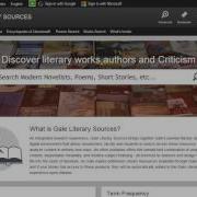 Gale Literature Resources For TexQuest