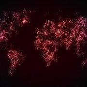 Digital World Map Background Video Loop