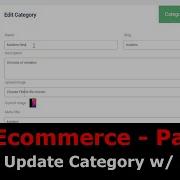 PHP Ecom Часть 10 Как редактировать и обновлять категорию в PHP MySQL Обновить изображение У