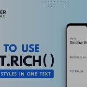 Text Rich In Flutter Flutter Text Rich Constructor