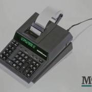 Monroe 2020PLUS III Black Calculator Advanced Medium Duty Two Color Printing Commercial Calculator