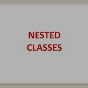Nested Class In C