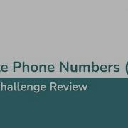 W3D3 Validate Phone Number Using Regex 1 Of 2