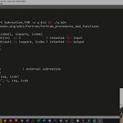 Fortran Subroutine