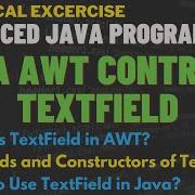 Java AWT Controls Use Of Java TextField With Example Java AWT TextField Methods Constructors