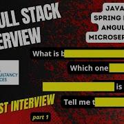 Full Stack Java Developer Interview TCS Spring Boot Angular Microservices 37 Part1