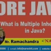 Core Java Tutorial What Is Multiple Inheritance In Java Mr Ramachandra