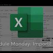 Модуль понедельника Импорт Excel