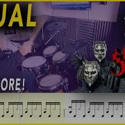 Ritual Ghost DRUM SCORE Sheet Music 182 DRUMSCRIBE