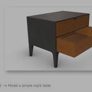 New In Rhino 8 PushPull To Model A Simple Night Table