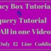 Fancy Box Tutorial Jquery Tutorial
