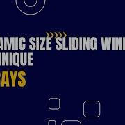 Dynamic Size Sliding Window Technique What Why And How About It