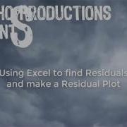 Using Excel To Find Residuals And Create A Residual Plot