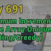 Day 691 Teaching Kids Programming Minimum Increment To Make Array Unique Sorting Greedy