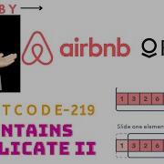 Contains Duplicate II Sliding Window Airbnb Palantir Technologies Explanation Live Coding