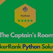 HackerRank The Captain S Room Problem Solution In Python Solution Python Problems Solutions