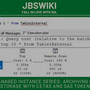 Azure SQL Managed Instance Series Archiving Data To Blob Storage With CETAS And SAS Token Jbswiki