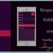 Create A Responsive Sidebar Menu Using HTML CSS Javascript Dashboard Sidebar Menu