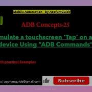 25 ADB Concepts How To Simulate A Touchscreen Tap On An Android Devices Using ADB Commands