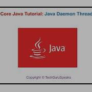 Core Java 45 Java Daemon Thread