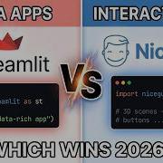 Streamlit Vs NiceGUI Which Python Framework Wins In 2026