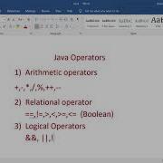 Java Programming Tutorial Part 5 Java Operators
