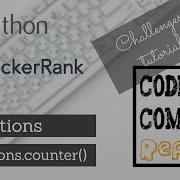 Python Collections Counter Hackerrank Solution
