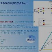 Dyn11 VECTOR GROUP TEST OF TRANSFORMER ENGLISH TEST REPORT ANALYSE CIRCUIT DIAGRAM NAME PLATE