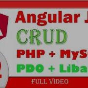 Angular JS CRUD PHP Library MySQL Part Part 2 Full Video