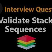 Validate Stack Sequences Leetcode 946 Python