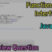 Function Interface Interview Question Java 8 Hindi