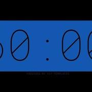 THIN BLUE 60 SECOND TIMER WITH SOUND EFFECTS PROGRESS