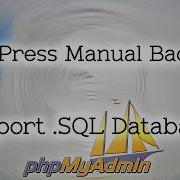 Backup WordPress Database From PhpMyAdmin