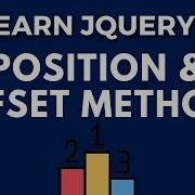 JQuery Position Offset Method JQuery JS Library Tutorial