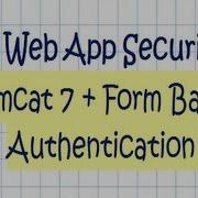Security In A Java Web Application Tutorial 04 Tomcat 7 Form Authentication