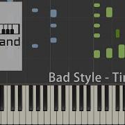 Bad Style Time Back Piano Tutorial HQ Synthesia