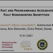 MICRO 21 F1 A Fast And Programmable Accelerator For Fully Homomorphic Encryption Full Talk