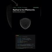 Sphere To Platonic Html Css Css3 Edit Software Shorts Code Coding Programming Javascript