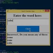 Simple Spell Checker App In Python