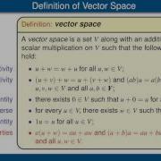 Definition Of Vector Space
