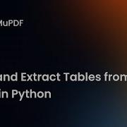 Поиск и извлечение таблиц из PDF файлов в Python