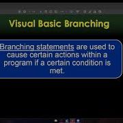 COMPFP Visual Basic Branching Part1