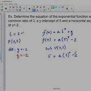 MCR3U Exponential Functions Equations From Graphs