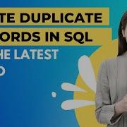 31 Delete Duplicate Records In SQL Keep The New Records