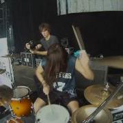 Mark Mironov Of Betraying The Martyrs Drumming At HELLFEST 2012