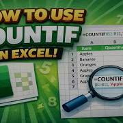 How To Use The COUNTIF Function In Excel