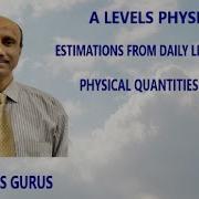 Physical Quantities And Units Quantities And Their Estimations A Levels Physics 9702 English